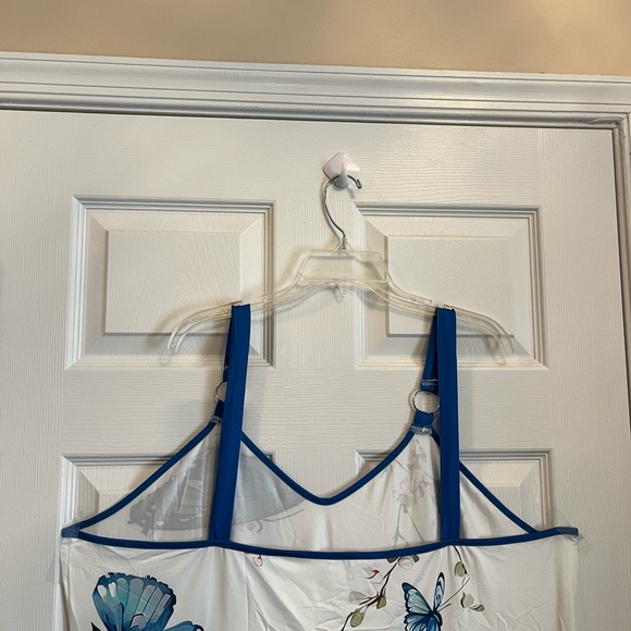 Women's Plus Size Butterfly Print Flattering Holiday Vacation Summer Dress 22W - Picture 12 of 12